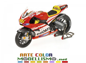 MINICHAMPS PMA ITEM 122 110846 DUCATI DESMOSEDICI GP11 UNVEILING 2011 VALENTINO ROSSI 1/12 SCALE