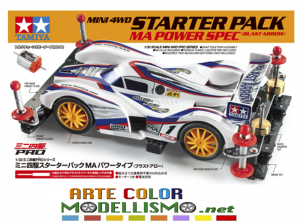 MINI 4WD TAMIYA 18647 STARTER PACK BLAST ARROW MA Chassis
