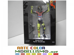 MINICHAMPS PMA ITEM 312 020046 FIGURINE PILOTINO 2002 VALENTINO ROSSI 1/12 SCALE