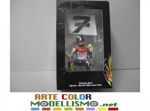 MINICHAMPS PMA ITEM 312 030196 FIGURINE PILOTINO 2003 VALENTINO ROSSI 1/12 SCALE