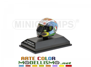MINICHAMPS PMA ITEM 398 100076 CASCO / HELMET 2010 MUGELLO VALENTINO ROSSI 1/8 SCALE