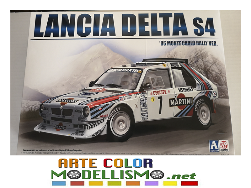 Aoshima art. B24020 Lancia Delta S4 Montecarlo '86 Scala 1/24