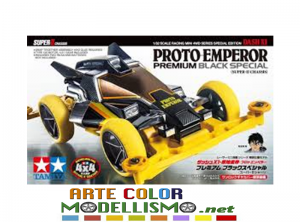 MINI 4WD TAMIYA ITEM 95450 DASH X1 PROTO EMPEROR BLACK TELAIO CHASSIS SUPER II