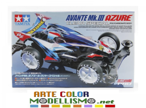 MINI 4WD TAMIYA ITEM 95464 AVANTE Mk III AZURE CLEAR TELAIO CHASSIS MS