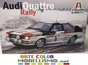 ITALERI ITEM 3642 AUDI QUATTRO RALLY MONTECARLO 1/24 SCALE SPORTS CAR SERIES