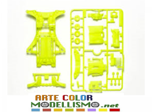 MINI 4WD TAMIYA ITEM 95494 F-MA REINFORCED CHASSIS YELLOW Fluorescent Yellow Chassis Set