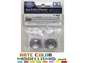 MINI 4WD TAMIYA ITEM 95359 CERCHI Alluminio HG LARGE DIA NARROW ALUMINUM WHEELS