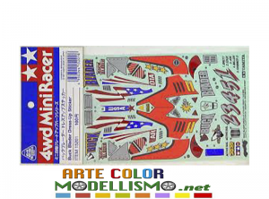MINI 4WD TAMIYA ITEM 15201 BUCK BLADER STICKER Adesivi DRESS UP SET