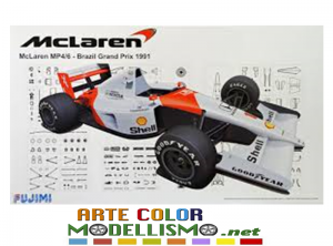 FUJIMI ITEM 09169 GP53 McLAREN HONDA MP 4/6 BRAZIL 1991 GP F1 1/20 GRAND PRIX COLLECTION
