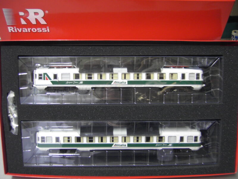 HR 2353 HORNBY RIVAROSSI SET ALe 601 SET LIVREA ALITALIA FS TRENITALIA HO 1/87