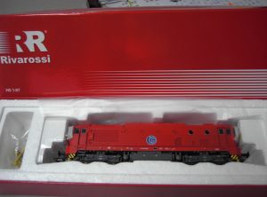 HR 2198 HORNBY RIVAROSSI D 753 LOCOMOTIVA FUNGO FS TRENITALIA HO 1/87