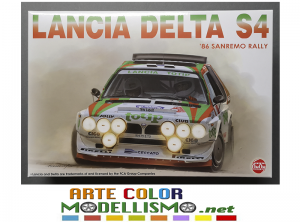 PLATZ HOBBY NUNU 1/24 MODEL KIT ITEM PN24005 LANCIA DELTA S4 TOTIP SANREMO RALLY 1986