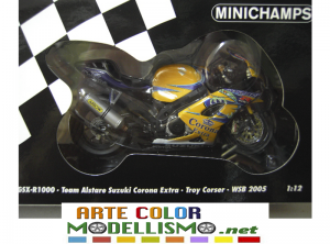 MINICHAMPS PMA ITEM 122052211 SUZUKI GSX CORONA CORSER WSB 2005 WORLD CHAMPION 1/12 SCALE