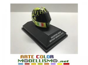 MINICHAMPS PMA ITEM 398 140086 CASCO / HELMET MUGELLO 2014 VALENTINO ROSSI 1/8 SCALE
