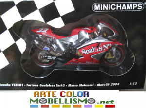 MINICHAMPS PMA ITEM 122043033 YAMAHA YZR M1 MOTO GP 2004 MELANDRI 1/12 SCALE