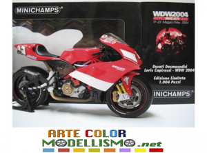 MINICHAMPS PMA ITEM 123041465 DUCATI DESMOSEDICI WDW 2004 CAPIROSSI 1/12 SCALE