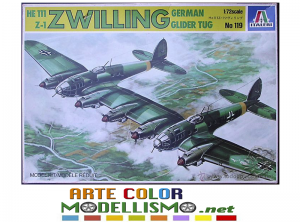 ITALERI AEREI 1:72 SCALE ITEM 119 HE 111 Z-1 ZWILLING GERMAN GLIDER