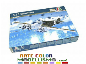 ITALERI AEREI 1:72 SCALE ITEM 1290 Savoia – Marchetti SM-79 Sparviero