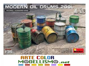 MINIART ITEM 35615 Modern Oil Drums 200L MILITARY 1/35 SCALE