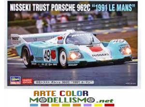 HASEGAWA ITEM 20318 PORSCHE 962 C NISSEKI TRUST 1991 LE MANS 1/24 SCALE KIT