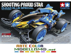 MINI 4WD TAMIYA ITEM 95573 Shooting Proud Star CLEAR BLUE MA chassis