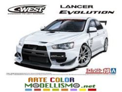 AOSHIMA ITEM 58978 Mitsubishi C-WEST CZ4A Lancer Evolution X '07 1/24 MODEL KIT