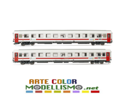 HORNBY RIVAROSSI HR 4287 Set di 2 carrozze UIC-Z di 2^ cl. livrea Intercity Day FS TRENITALIA HO 1/87