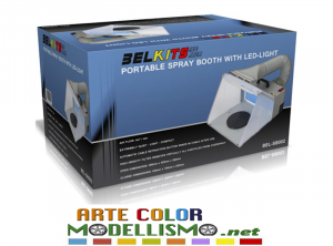 BELKITS item AIRSB 002 Cabina ad aspirazione portatile con Led Model Craft Tools Display