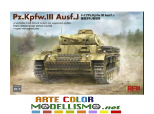 RYEFIELD RFM MODEL KIT ITEM 5070 Pz.Kpfw III Ausf. J MILITARY 1/35 SCALE