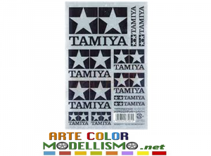 MINI 4WD TAMIYA ITEM 67261 ORIGINAL LOGO STICKER SILVER Adesivi DRESS UP SET