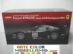 KYOSHO ITEM 08393 C FERRARI 575 GTC DONINGTON 2004 1/18 SCALE DIE CAST MODEL