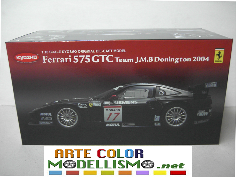 KYOSHO ITEM 08393 C FERRARI 575 GTC DONINGTON 2004 1/18 SCALE DIE