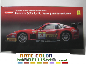 KYOSHO ITEM 08393 B FERRARI 575 GTC ESTORIL 2003 1/18 SCALE DIE CAST MODEL