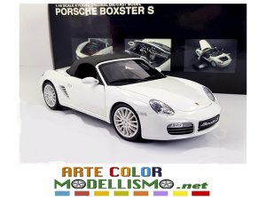 KYOSHO ITEM 08382 W PORSCHE BOXTER S WHITE 1/18 SCALE DIE CAST MODEL