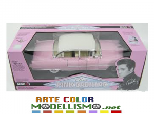 MRC ITEM LIC 1201 art. 79201 PINK CADILLAC 1955 ELVIS 1/18 SCALE DIE CAST MODEL