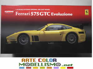 KYOSHO ITEM 08392 C FERRARI 575 GTC EVOLUZIONE 1/18 SCALE DIE CAST MODEL
