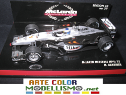 PMA MINICHAMPS F1 ITEM 530 004301 McLAREN MP4/15 2000 M. HAKKINEN 1/43 SCALE DIE CAST