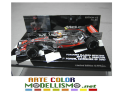 PMA MINICHAMPS F1 ITEM 530 074312 McLAREN MP4/22 L. HAMILTON 1st PODIUM GP AUSTRALIA 2007 1/43 SCALE DIE CAST