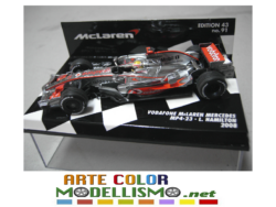 PMA MINICHAMPS F1 ITEM 530 084322 McLAREN MP4/23 L. HAMILTON WORLD CHAMPION 2008 1/43 SCALE DIE CAST