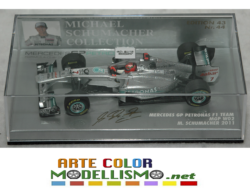 PMA MINICHAMPS F1 ITEM 410 110007 MERCEDES GP F1 TEAM MGP W02 M. SCHUMACHER 2011 1/43 SCALE DIE CAST