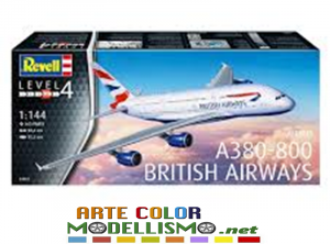 REVELL AEREI 1:144 SCALE ITEM 03922 Airbus A380-800 British Airways PLASTIC MODEL KIT