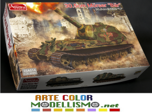 AMUSING HOBBY MODEL KIT ITEM 35A014 GERMAN 30,5cm MORSER BAR TANK 1/35 SCALE