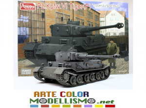 AMUSING HOBBY MODEL KIT ITEM 35A023 GERMAN Pz.Kpfwg.VI Tiger (P) TANK 1/35 SCALE