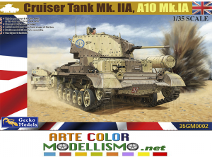 GECKO Plastic Model Kit ITEM 35GM002 CRUISER A10 MkIA TANK MILITARY 1/35 SCALE