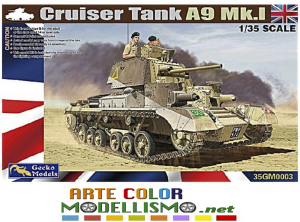GECKO Plastic Model Kit ITEM 35GM003 CRUISER A9 MkI TANK MILITARY 1/35 SCALE