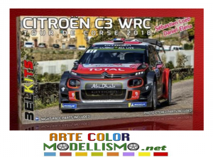 BELKITS ITEM BEL 017 Citroën C3 TOUR DE CORSE RALLY 2018 LOEB 1/24 SCALE MODEL KIT
