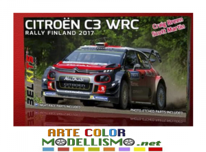 BELKITS ITEM BEL 018 Citroën C3 RALLY FINLANDIA 2017 1/24 SCALE MODEL KIT