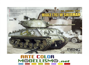 MENG TANK ITEM TS 043 M4A3 SHERMAN U.S. MEDIUM TANK 1/35 MILITARY MODEL SCALE