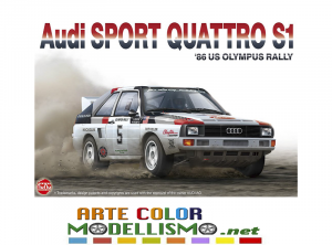 PLATZ HOBBY NUNU MODEL KIT ITEM PN24023 Audi S1 RALLY 1986 1/24 SCALE KIT