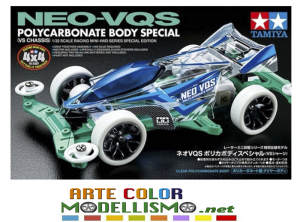 MINI 4WD TAMIYA ITEM 95633 NEO VQS POLICARBONATE BODY Telaio VS CHASSIS